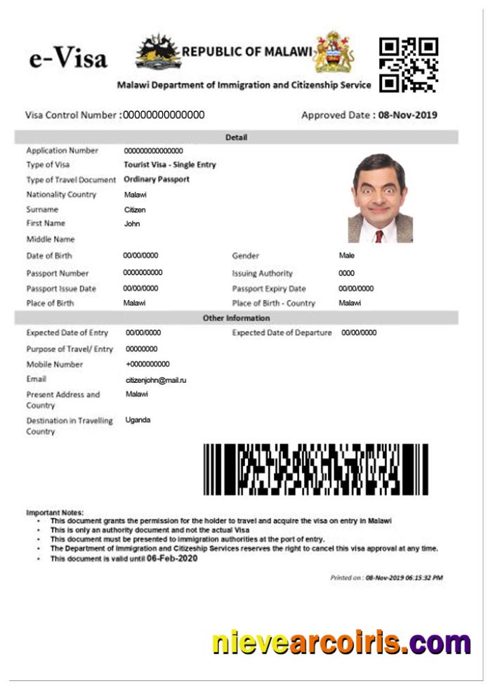 MALAWI e-visa